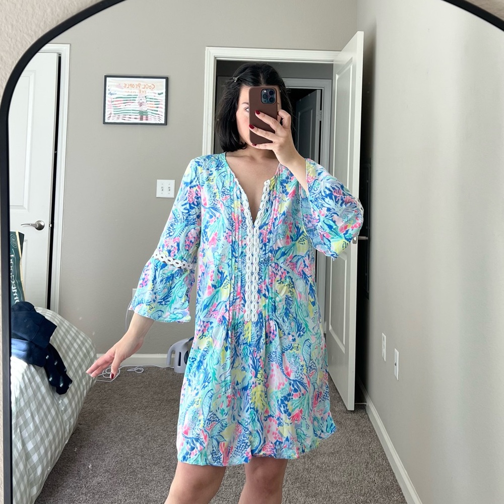 Lilly Pulitzer Mermaid Colorful Dress Size M